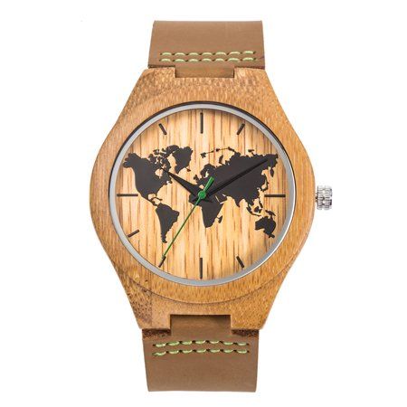 Reloj Bambú Mapamundi, para los auténticos viajeros